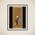 Courtesan and Her Attendant framed