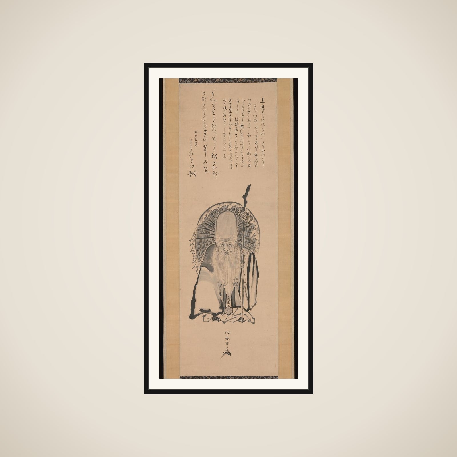 Fukurokuju framed
