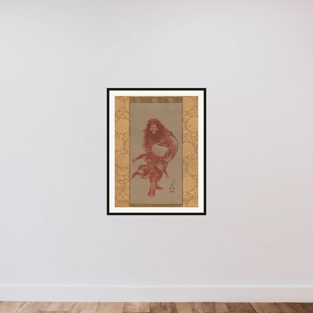 Red Zhong Kui, the Demon Queller framed — shown to scale