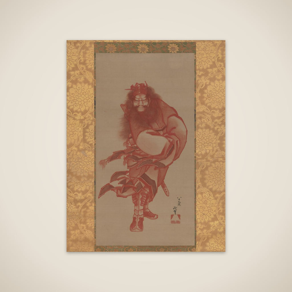 Red Zhong Kui, the Demon Queller unframed print