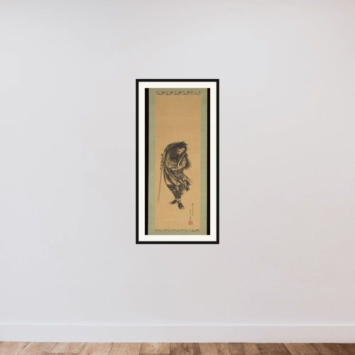 Black Shōki, the Demon Queller framed — shown to scale