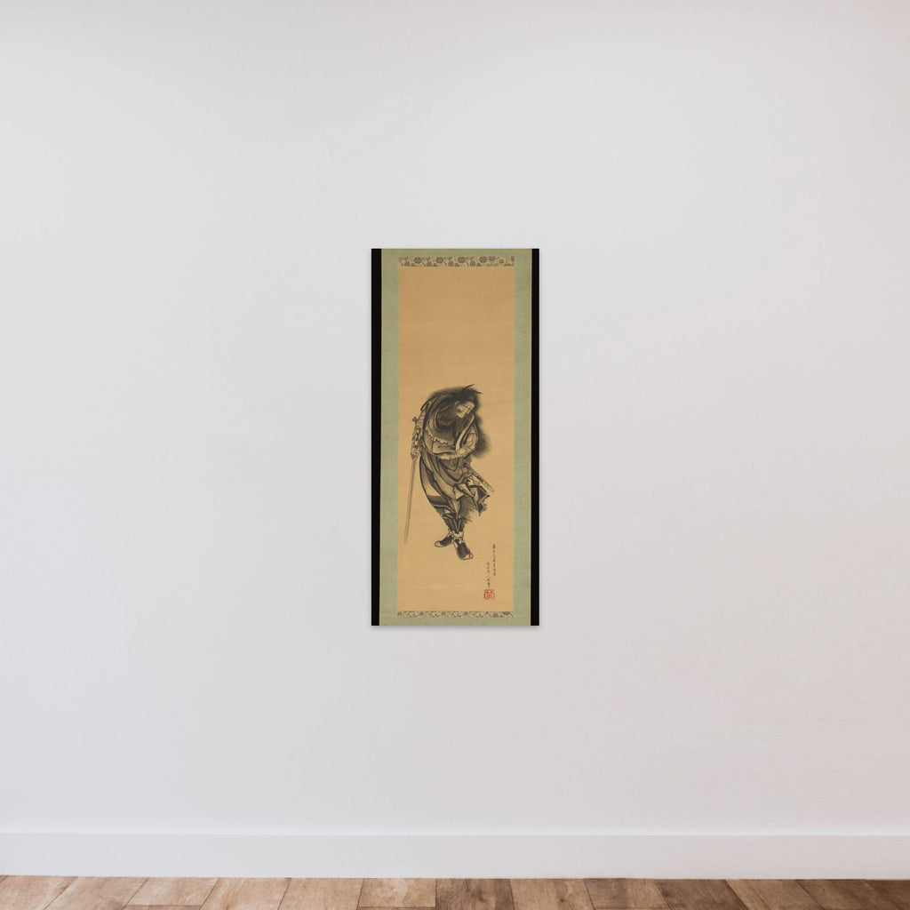 Black Shōki, the Demon Queller unframed — shown to scale