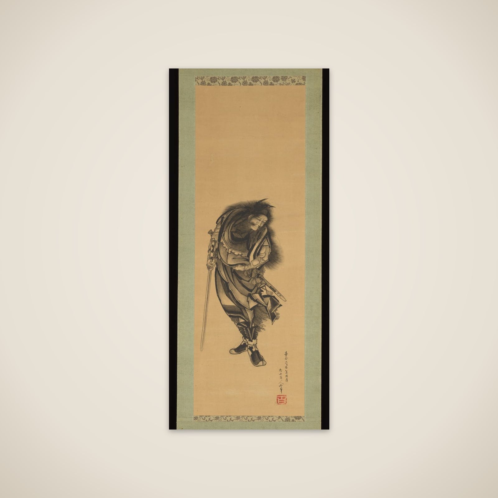 Black Shōki, the Demon Queller unframed print