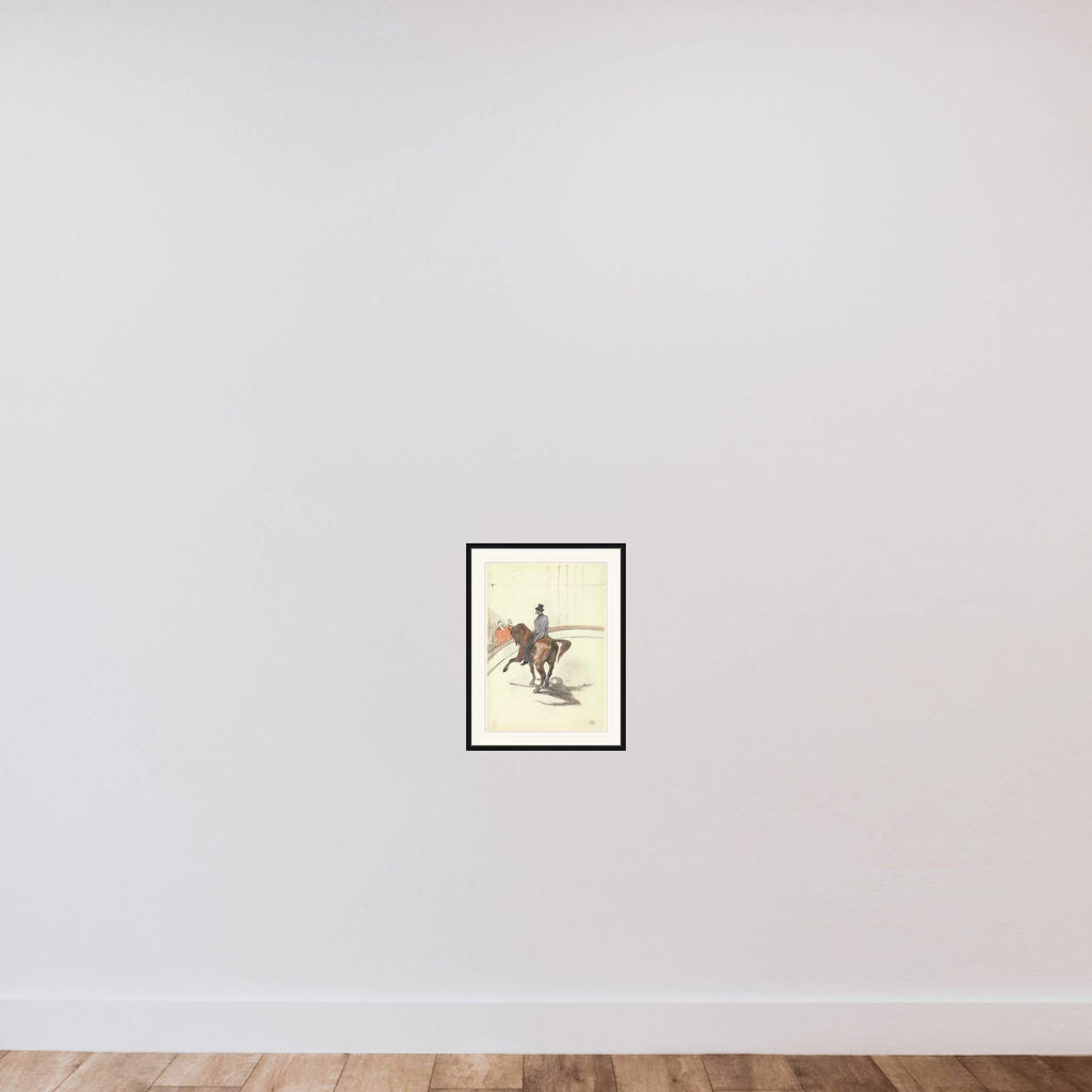 At the Circus: The Spanish Walk (Au Cirque: Le Pas espagnol) framed — shown to scale