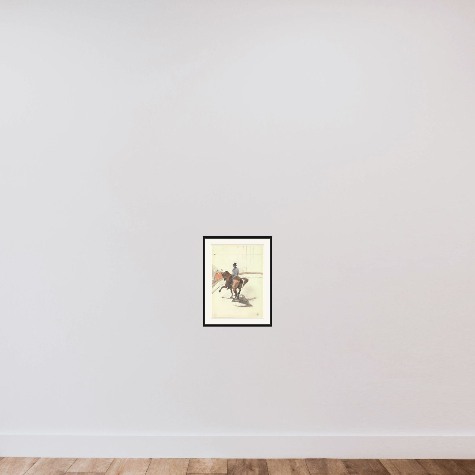 At the Circus: The Spanish Walk (Au Cirque: Le Pas espagnol) framed — shown to scale