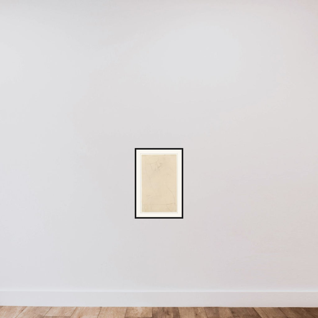 Standing Nude framed — shown to scale