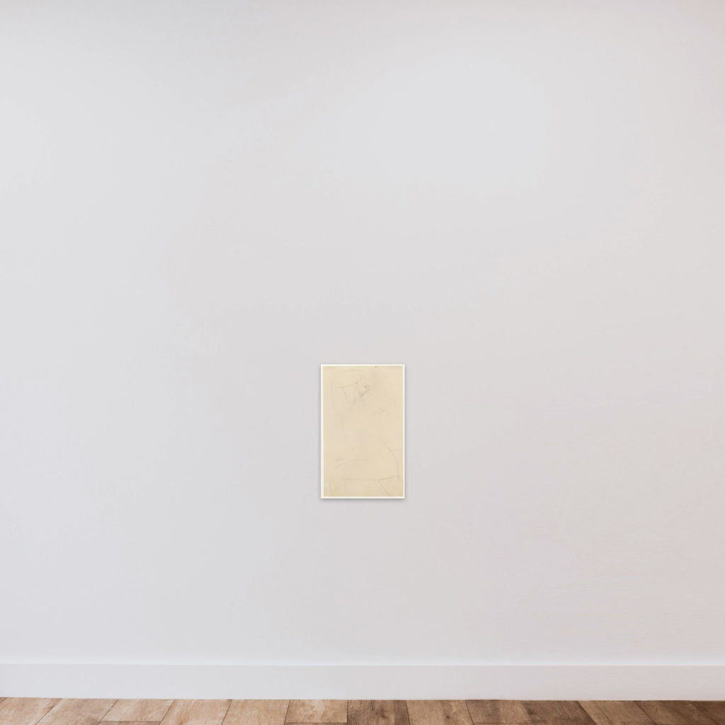 Standing Nude unframed — shown to scale