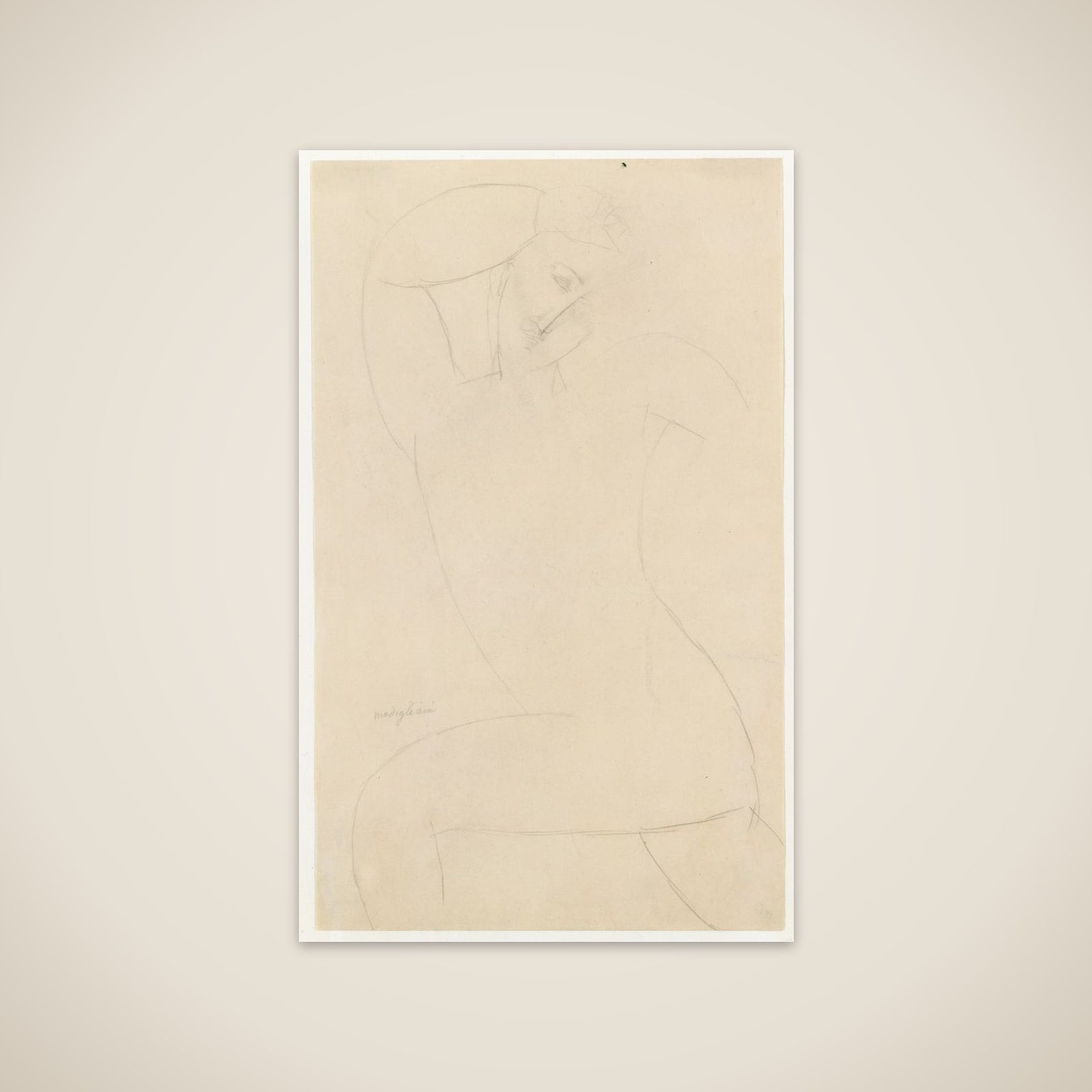 Standing Nude unframed print