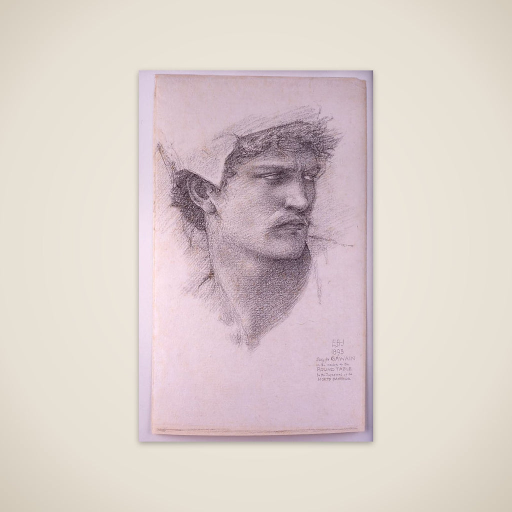 The Summons: Study for the Head of Gawaine unframed print
