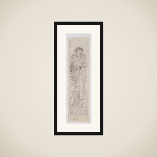 Design for the Figure of "Flora" framed