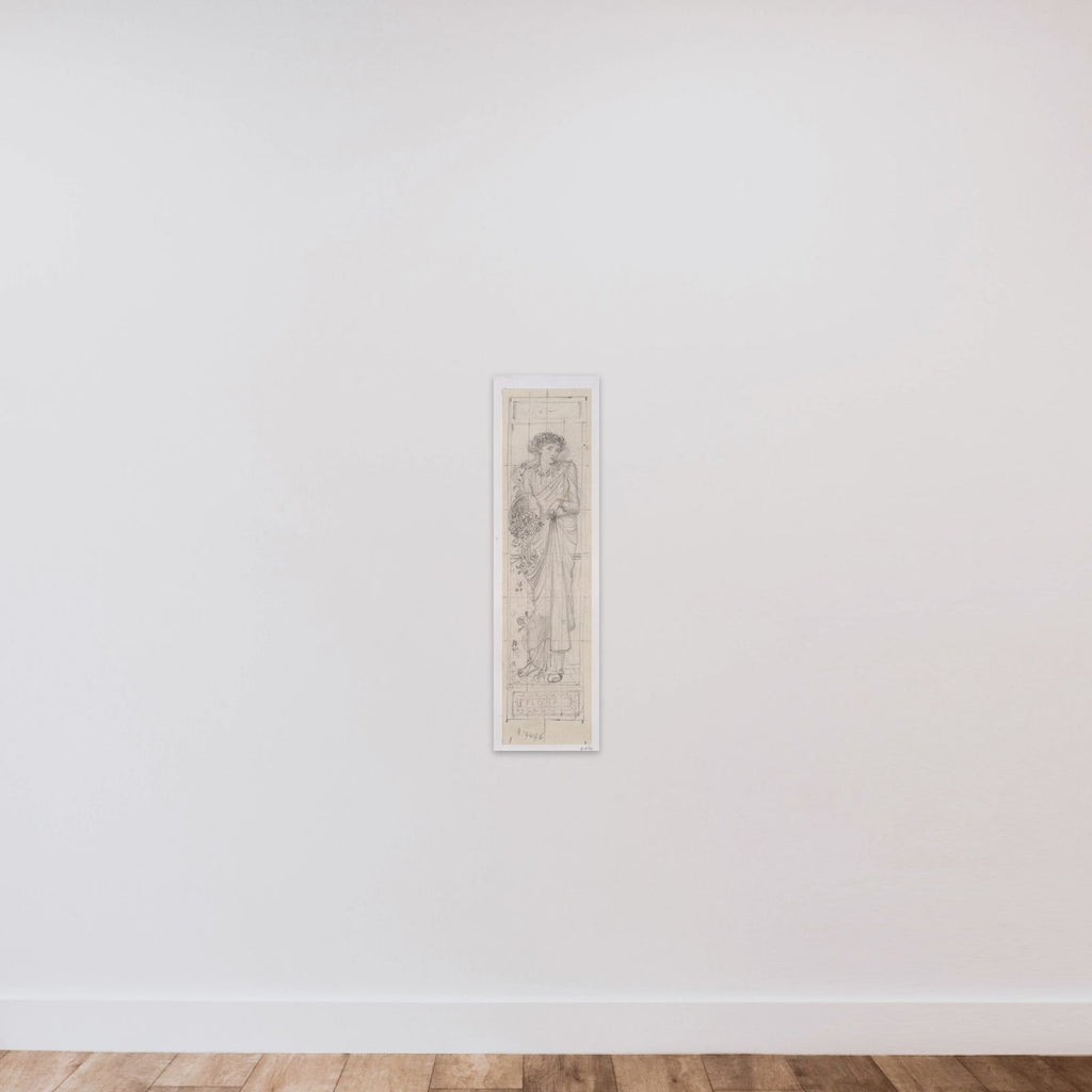 Design for the Figure of "Flora" unframed — shown to scale