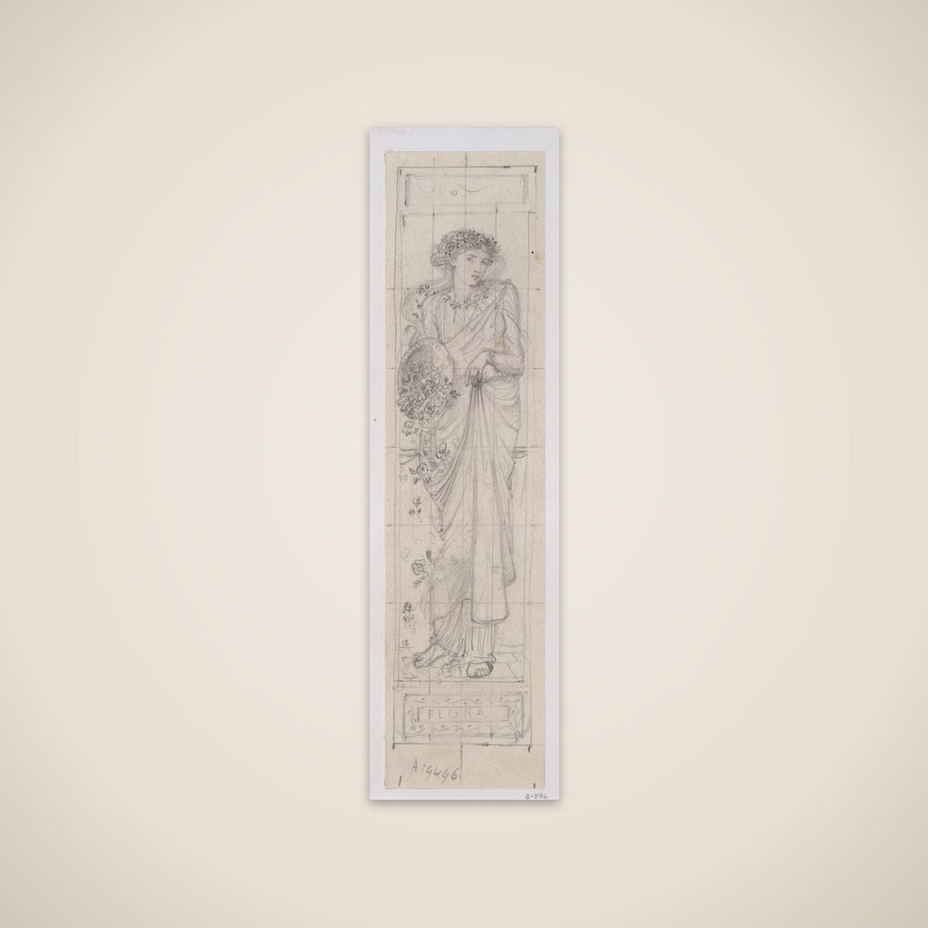 Design for the Figure of "Flora" unframed print