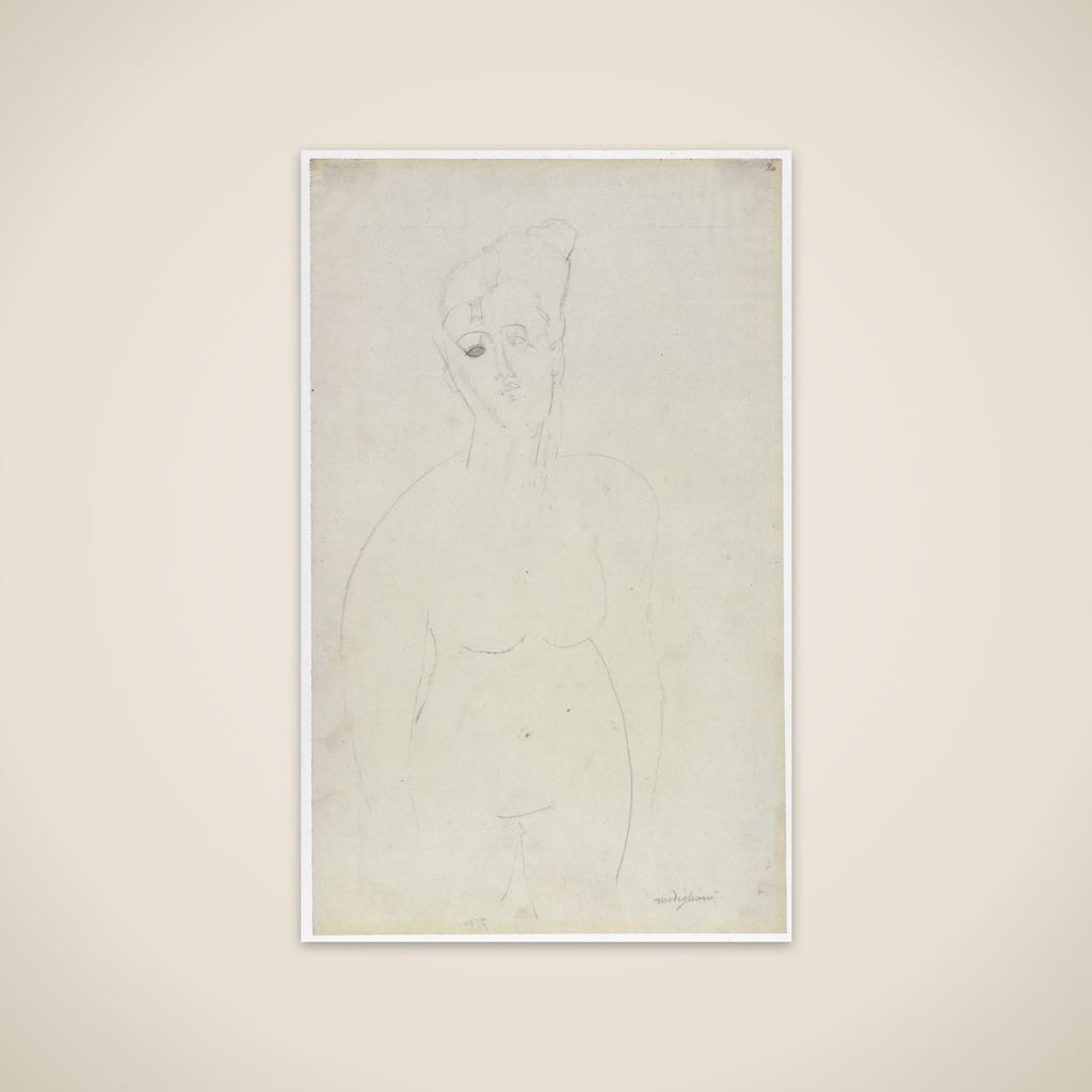 Torso of a Nude Woman unframed print