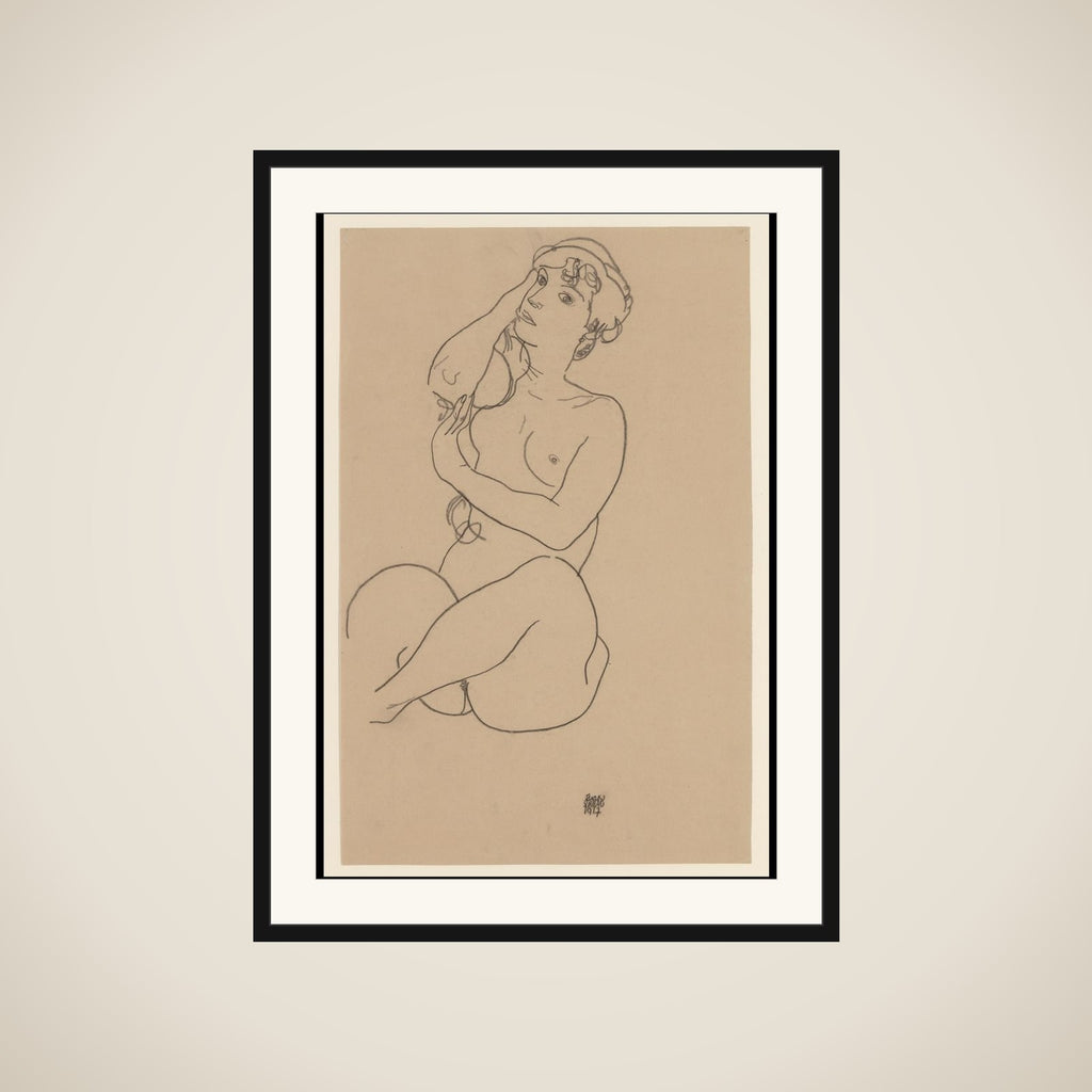 Nude framed