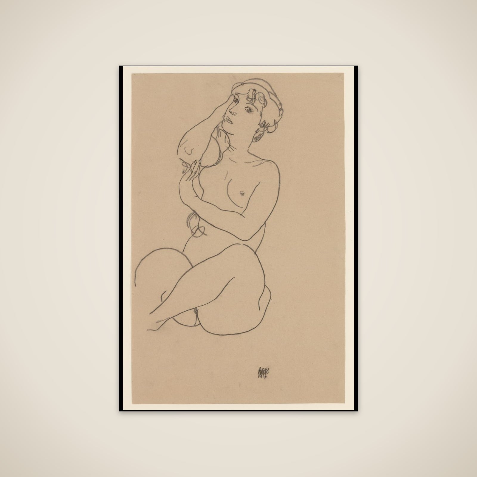 Nude unframed print