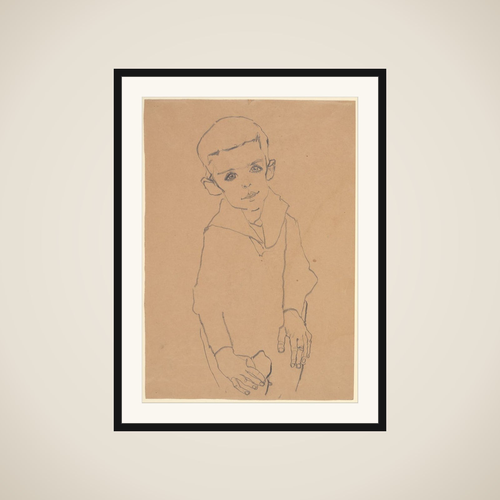 Portrait of Herbert Rainer framed