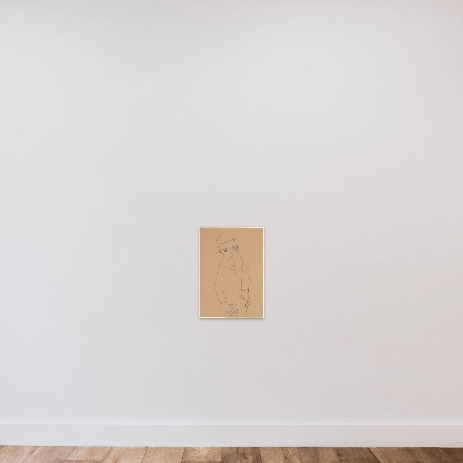 Portrait of Herbert Rainer unframed — shown to scale