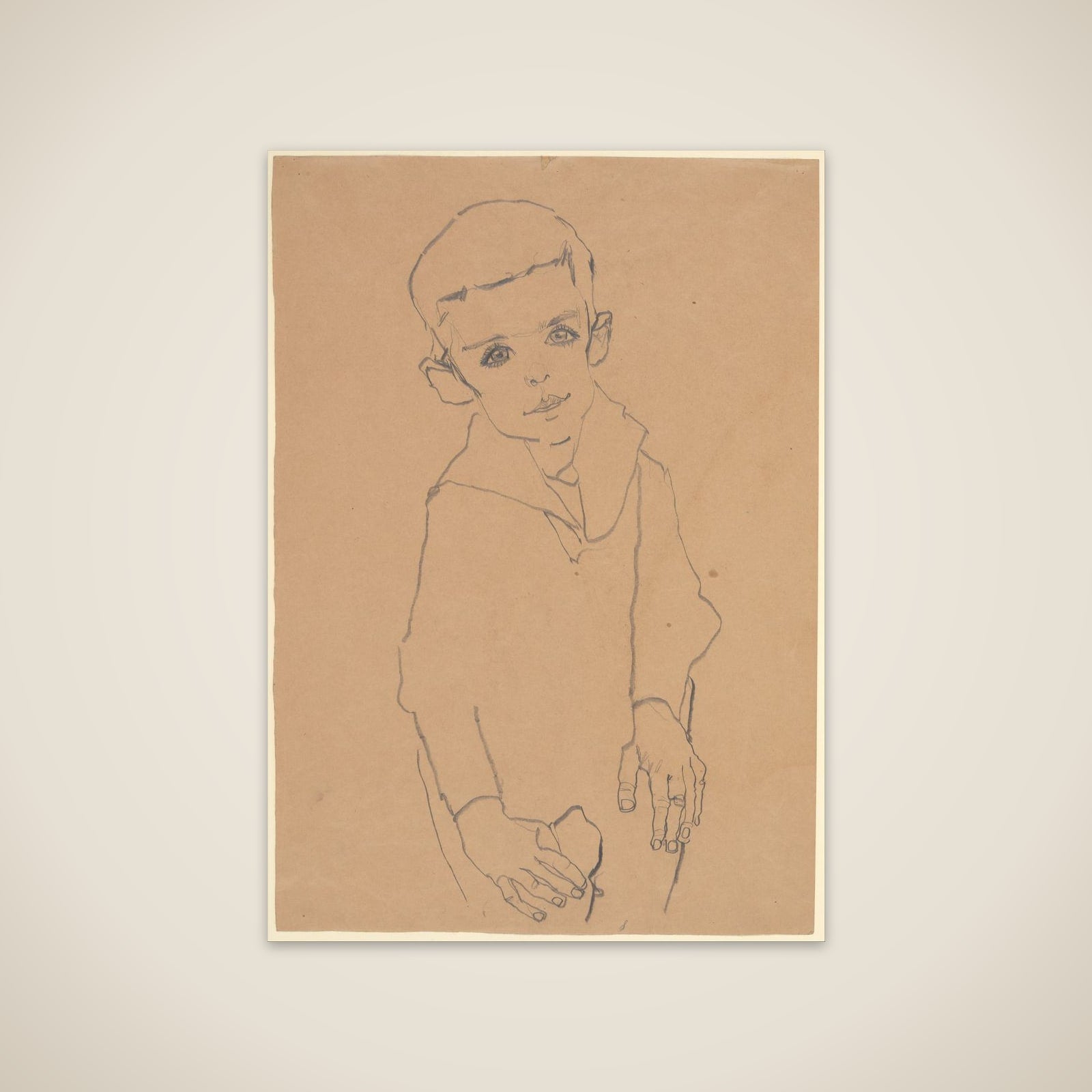 Portrait of Herbert Rainer unframed print