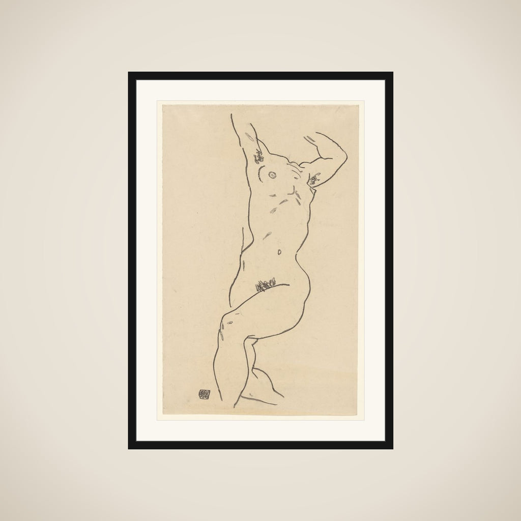Torso of a Nude framed