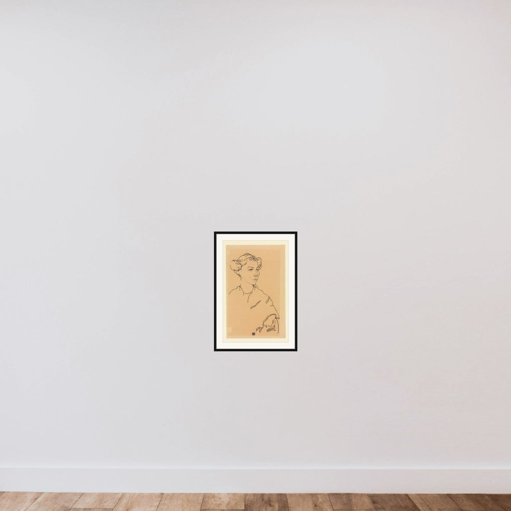 Lilly Steiner framed — shown to scale