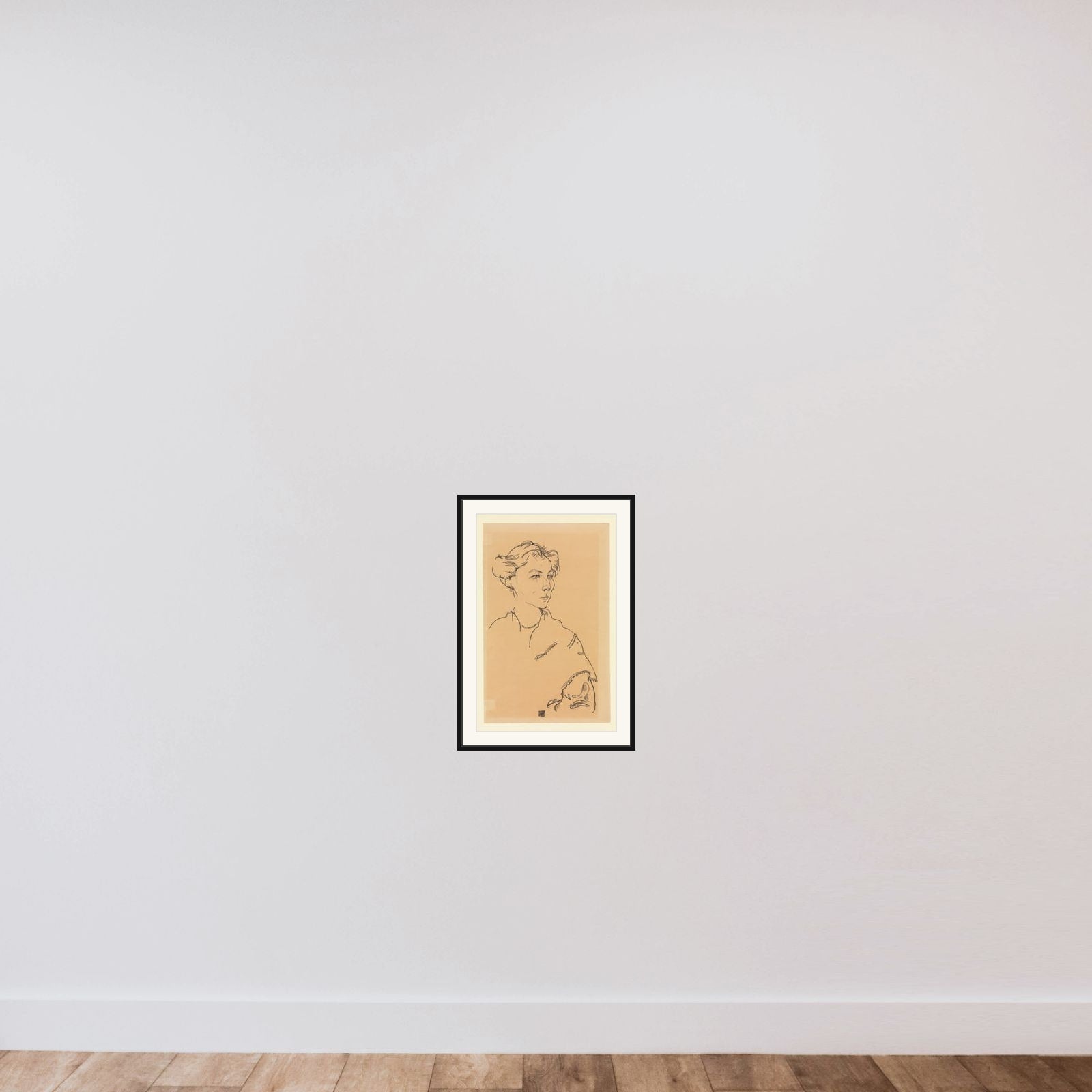 Lilly Steiner framed — shown to scale