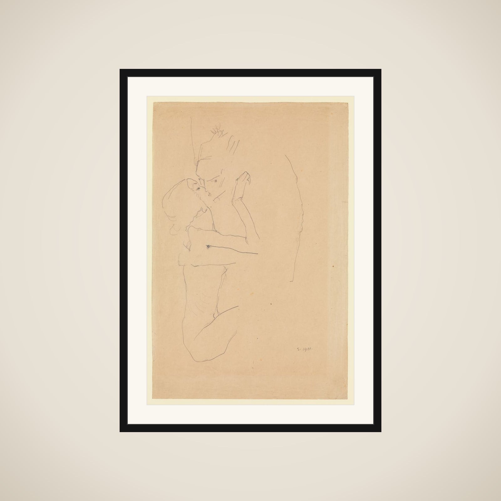 The Kiss framed