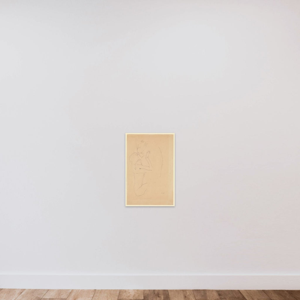 The Kiss unframed — shown to scale