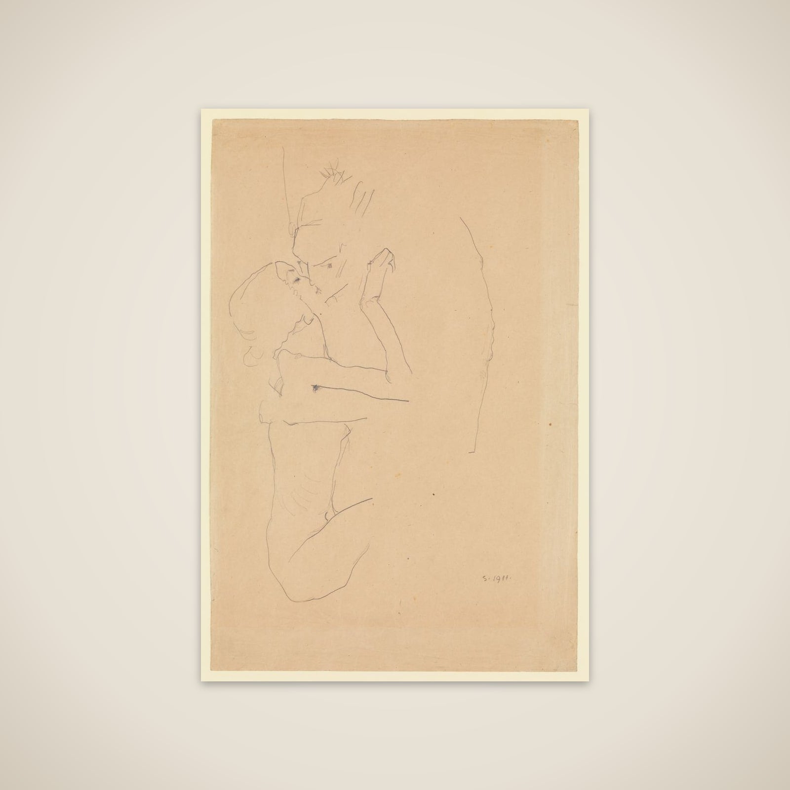 The Kiss unframed print