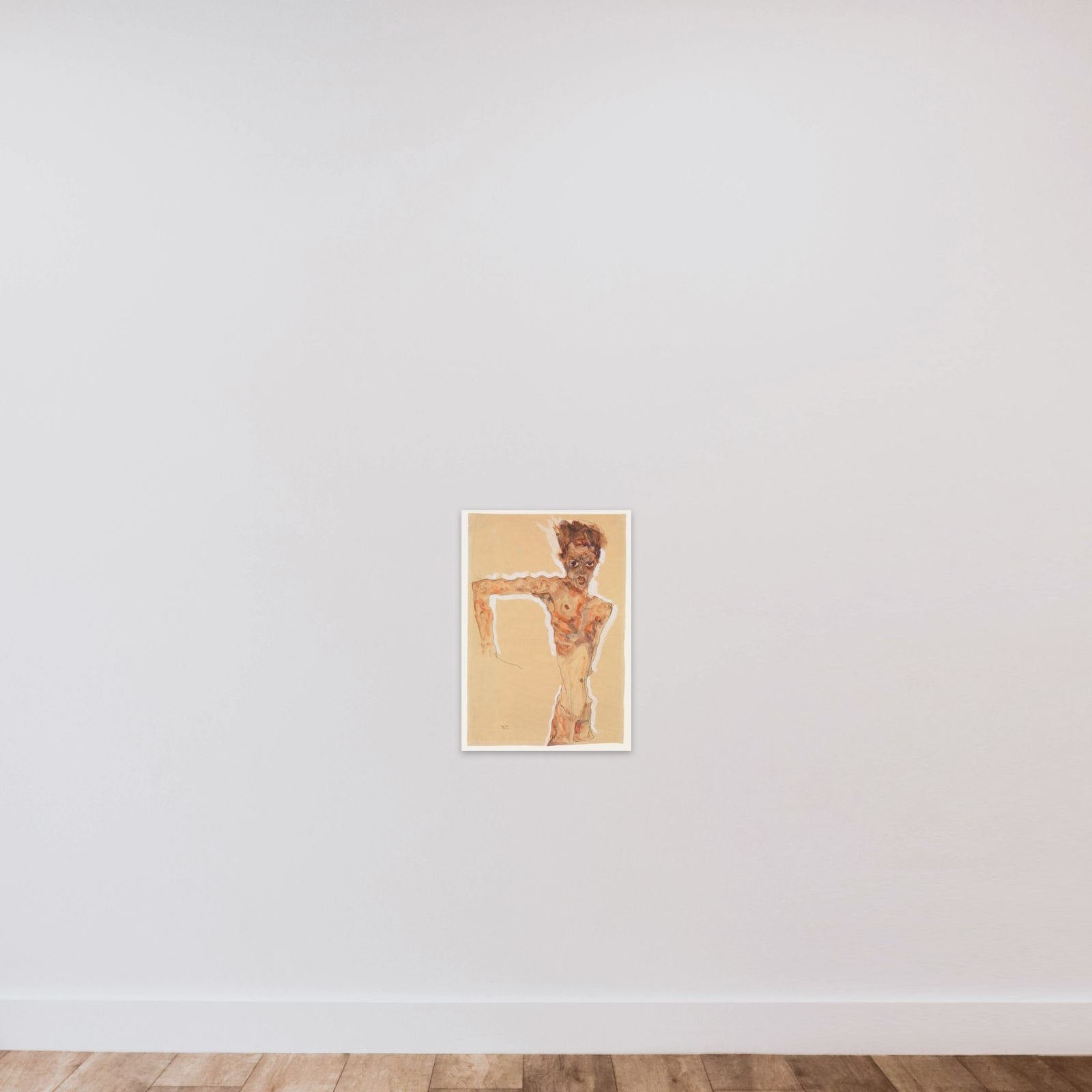Self-Portrait unframed — shown to scale