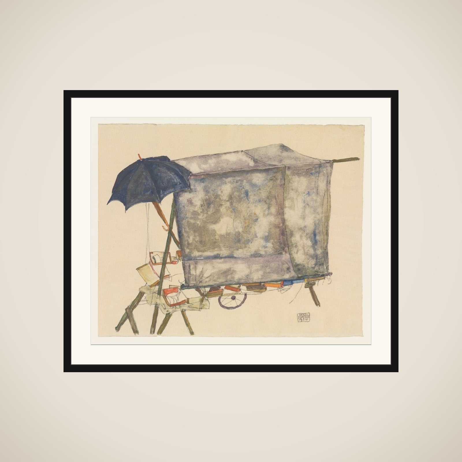 Street Cart framed
