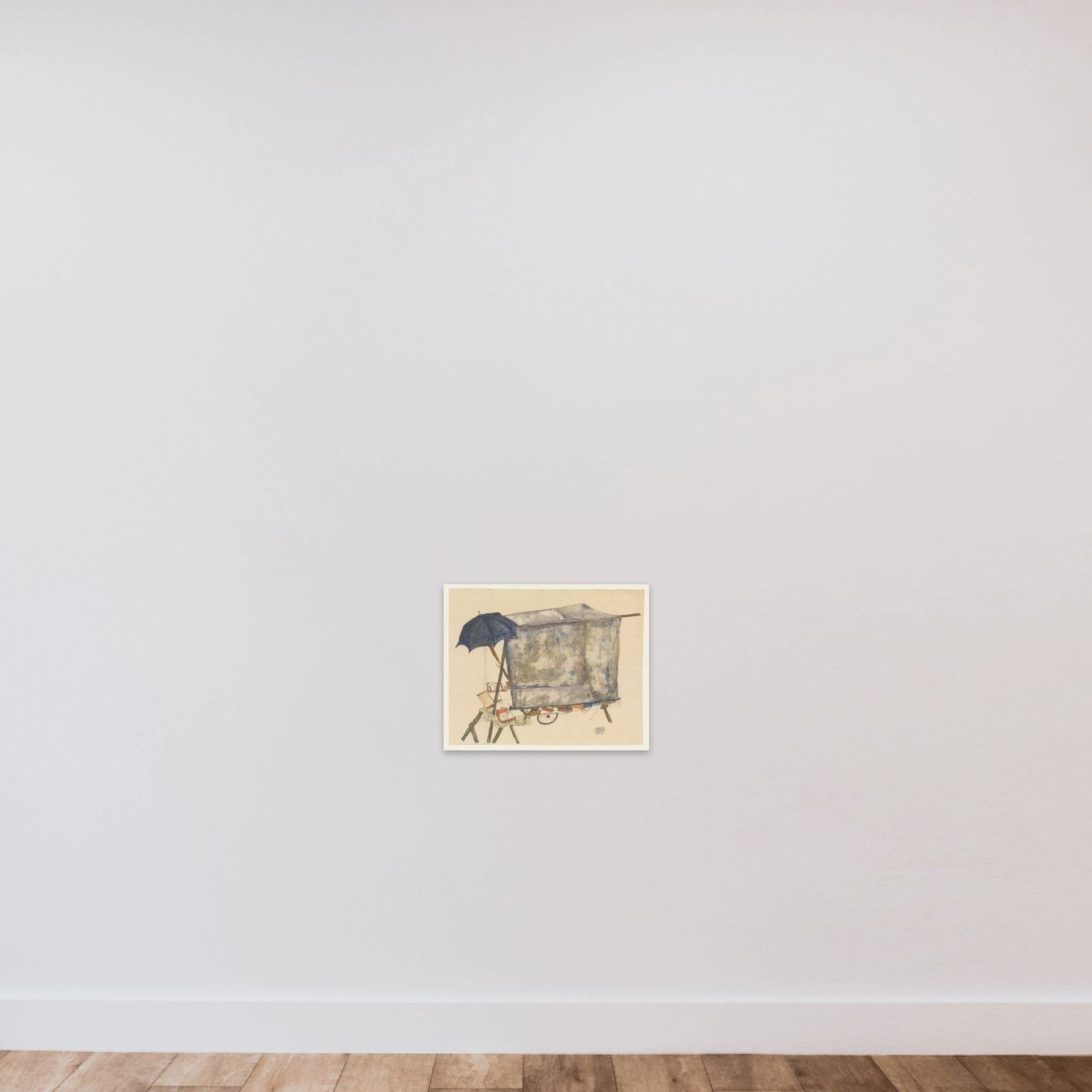 Street Cart unframed — shown to scale