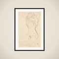 Seminude with Arms Raised framed