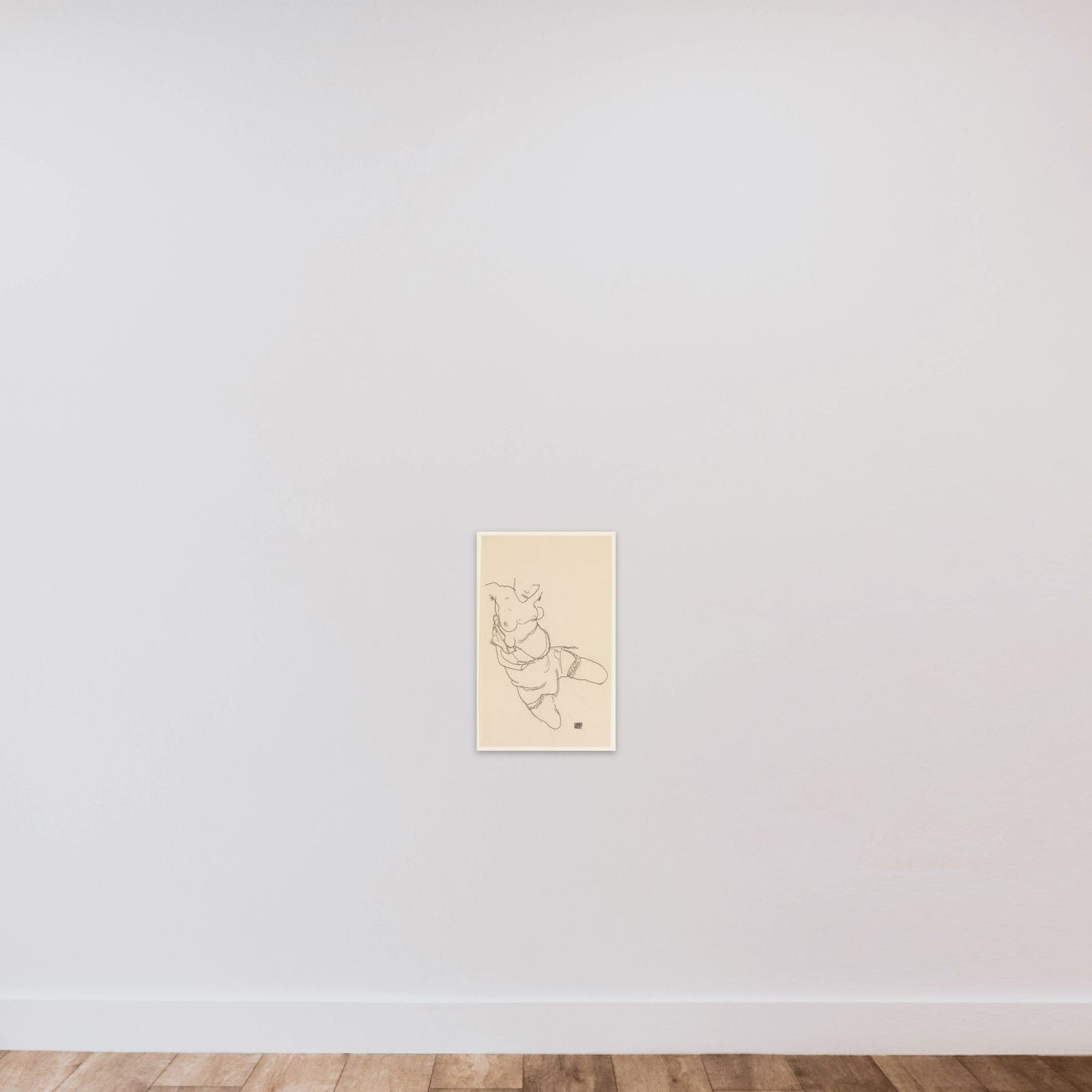 Semi-Dressed Model unframed — shown to scale