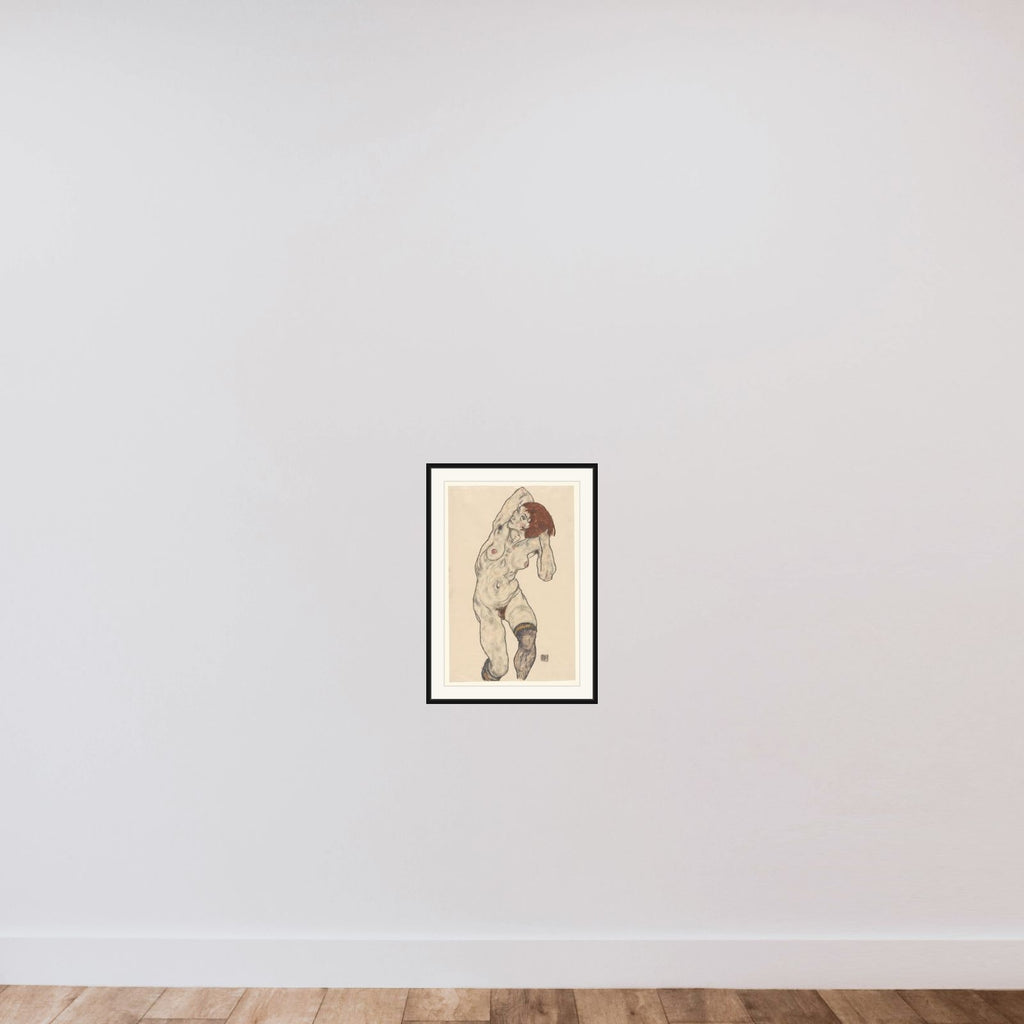 Nude in Black Stockings framed — shown to scale