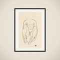 Torso of a Seated Woman with Boots framed
