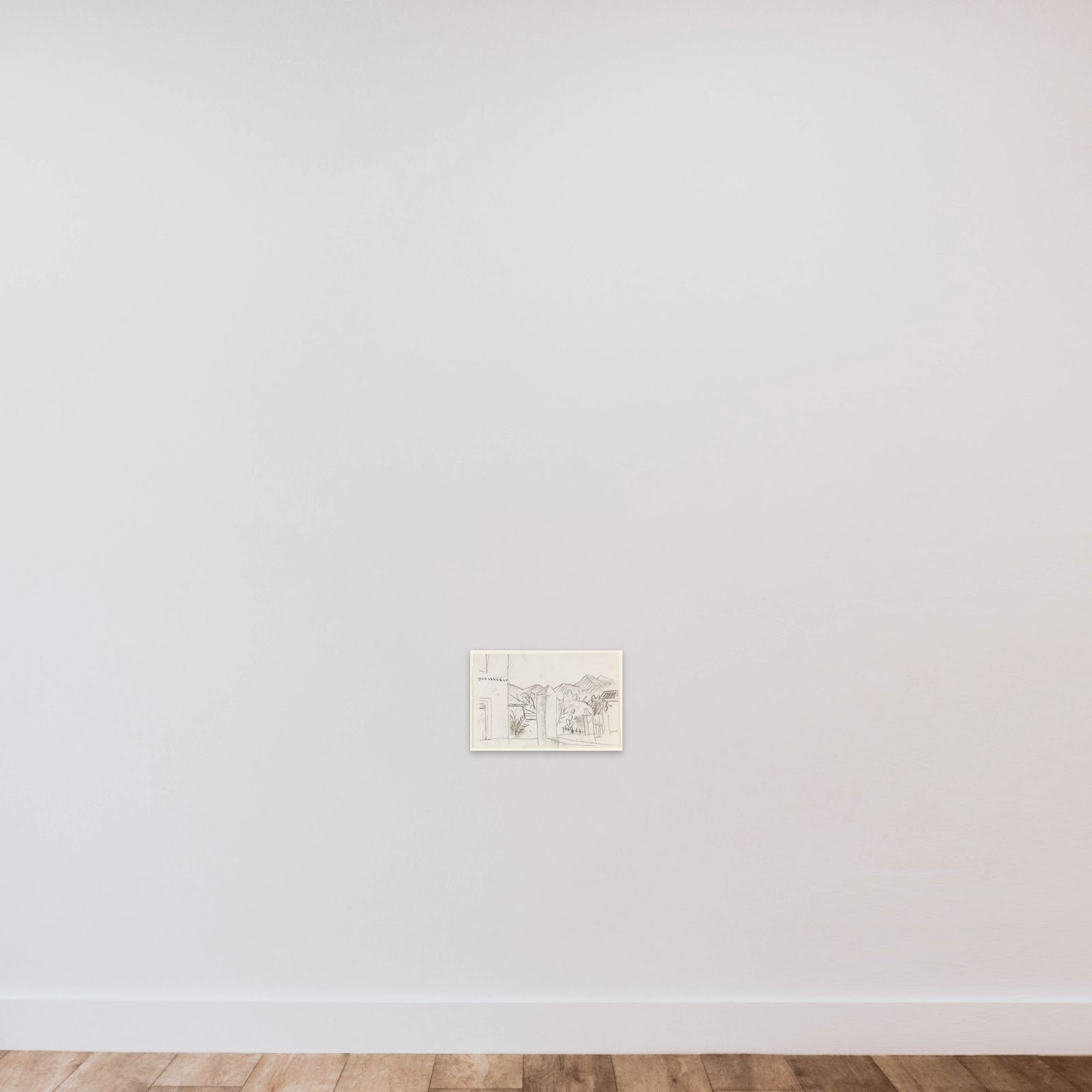 Tunisian View unframed — shown to scale