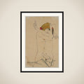 Two Women Embracing framed