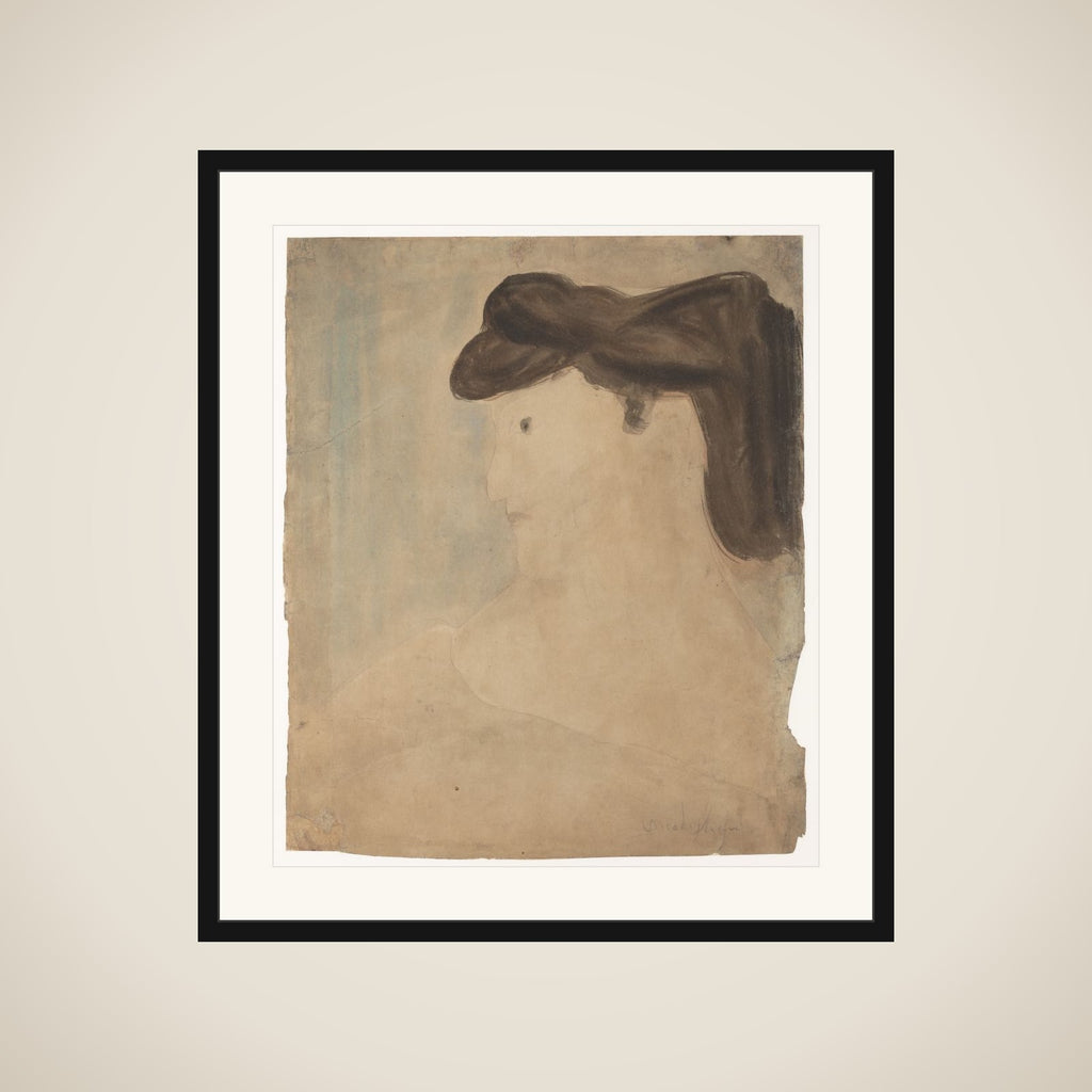 Woman in Profile framed