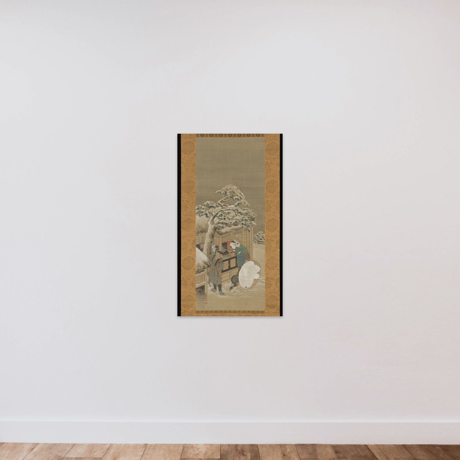 In Front of a Shop unframed — shown to scale