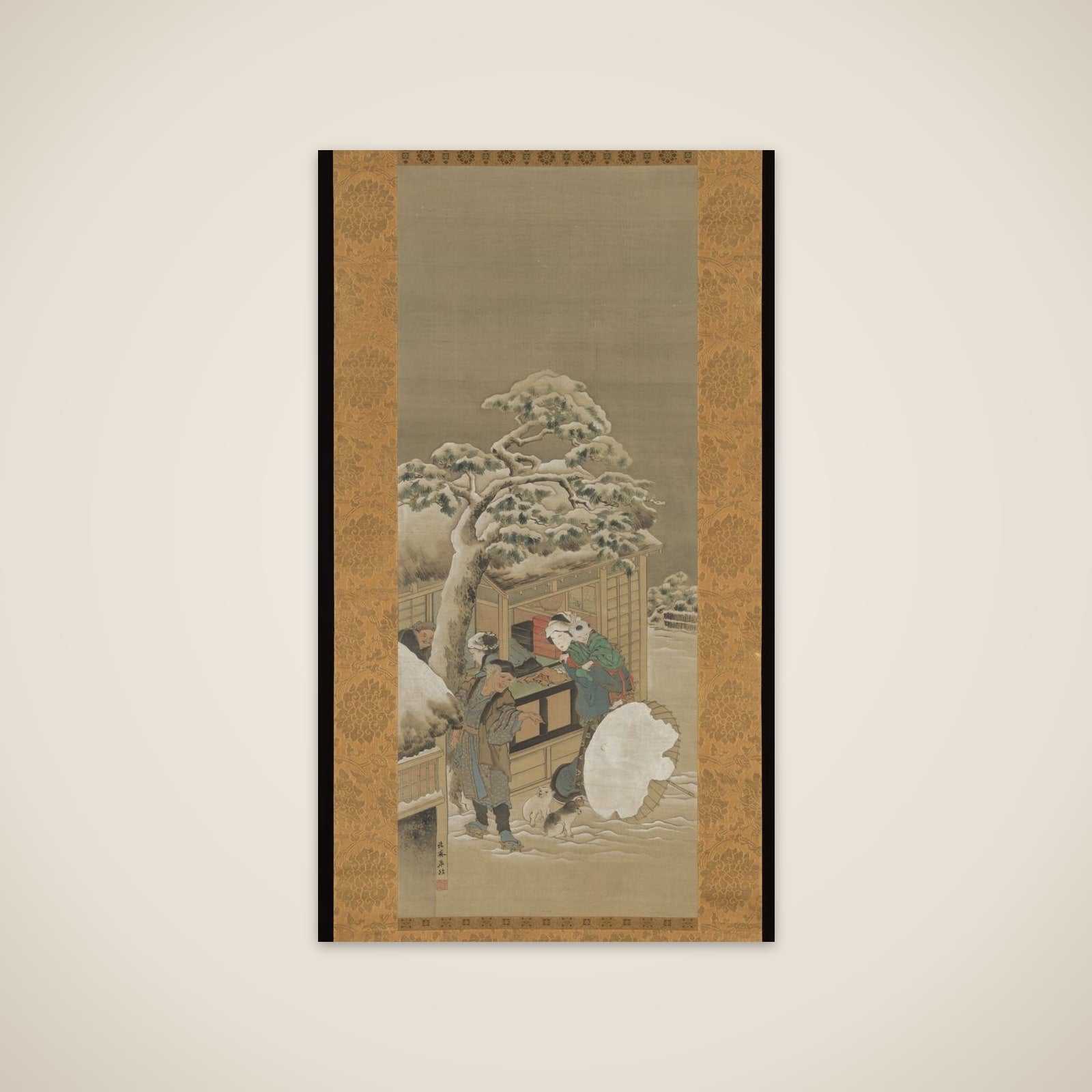 In Front of a Shop unframed print