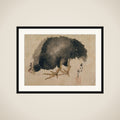 Album of Sketches by Katsushika Hokusai and His Disciples framed