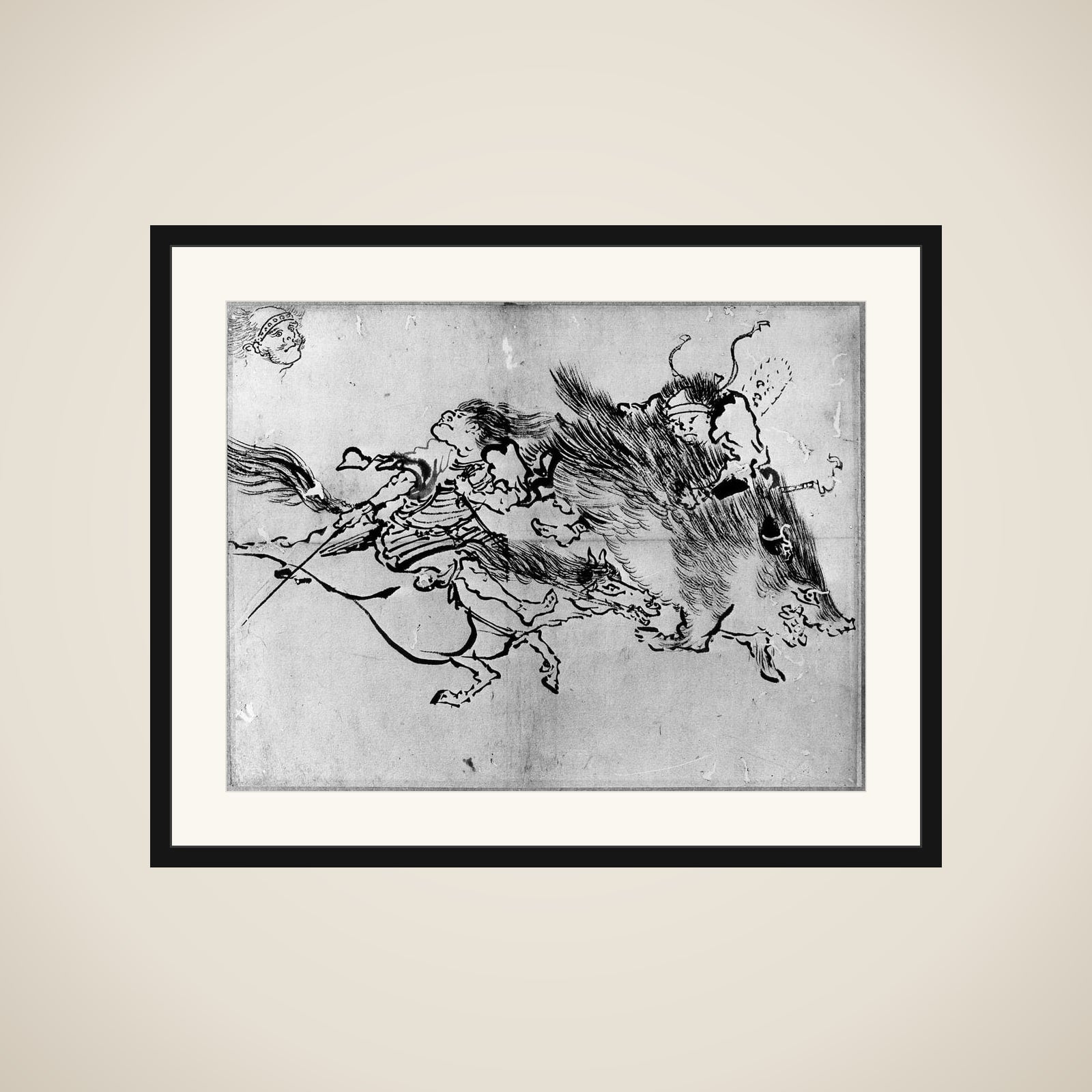 Two Figures framed