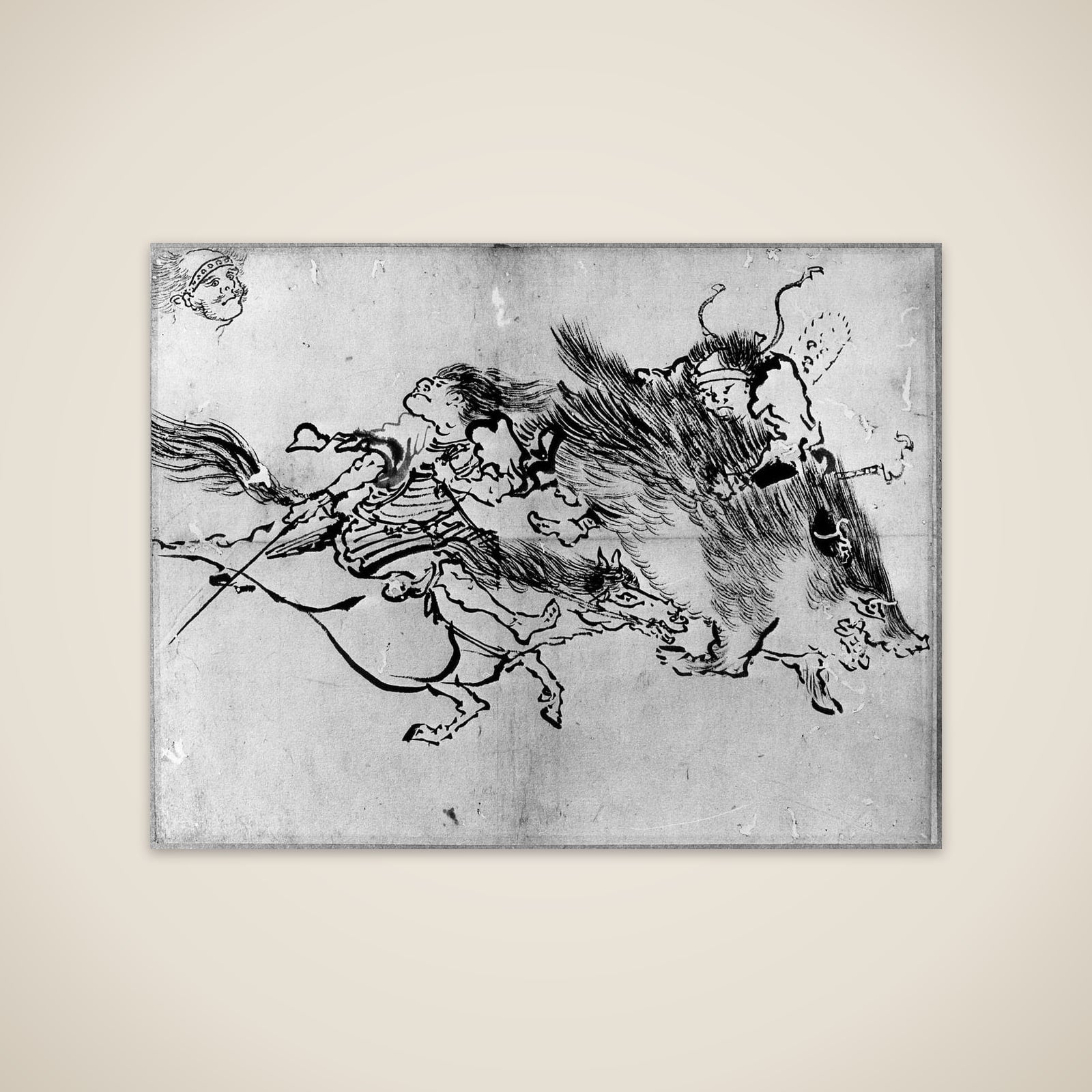 Two Figures unframed print