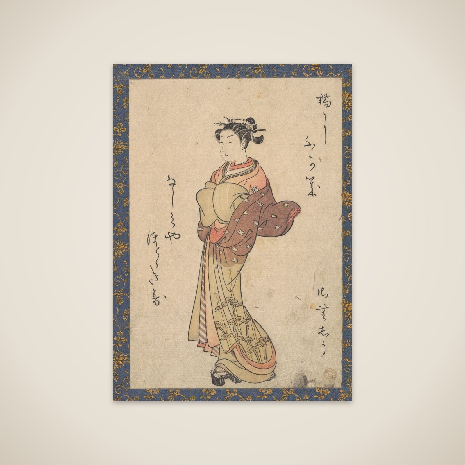 The Courtesans, from the series, "Seiro Bijin Awase Carver End Shigoro" (sic) unframed print