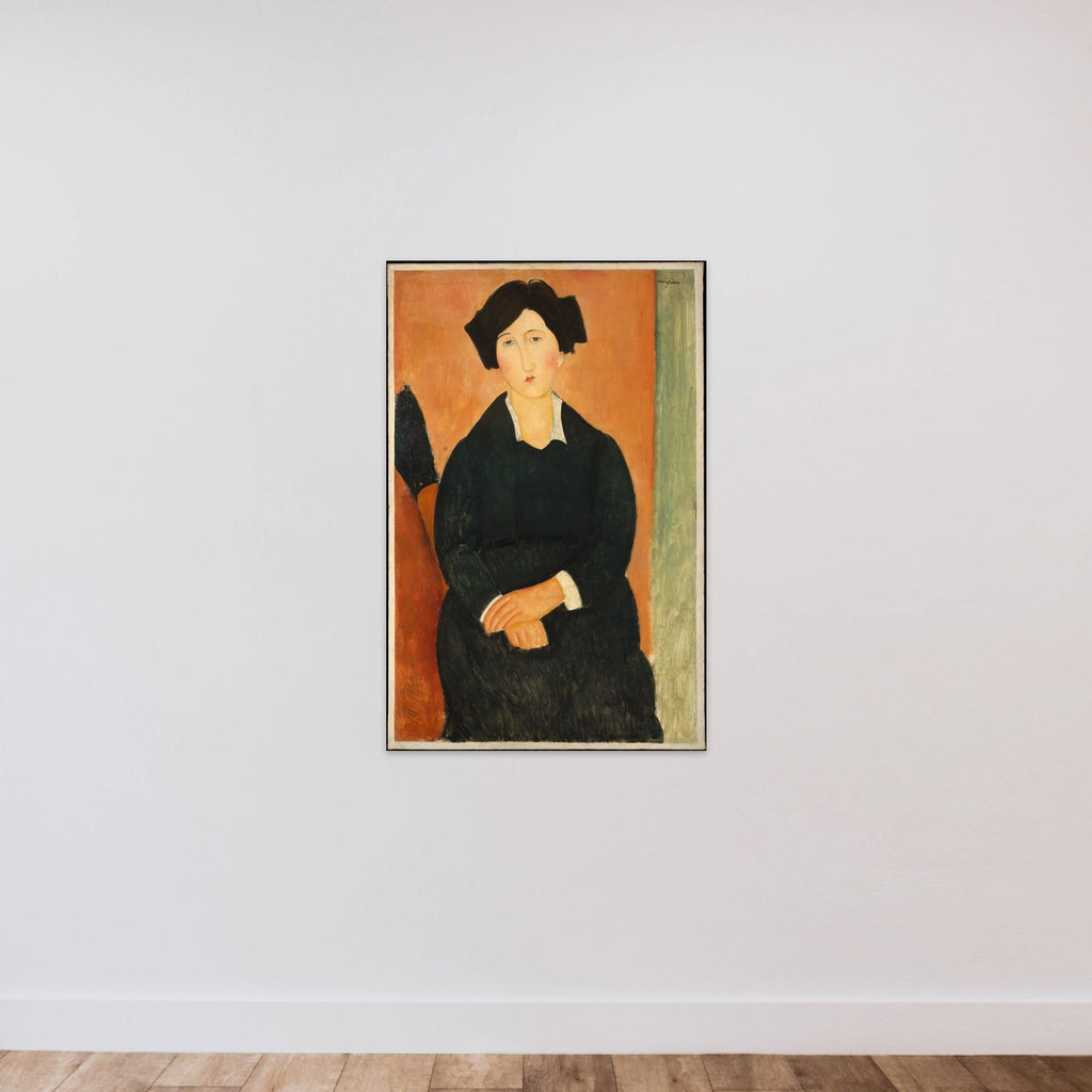 The Italian Woman unframed — shown to scale