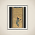Woman Walking in the Snow framed
