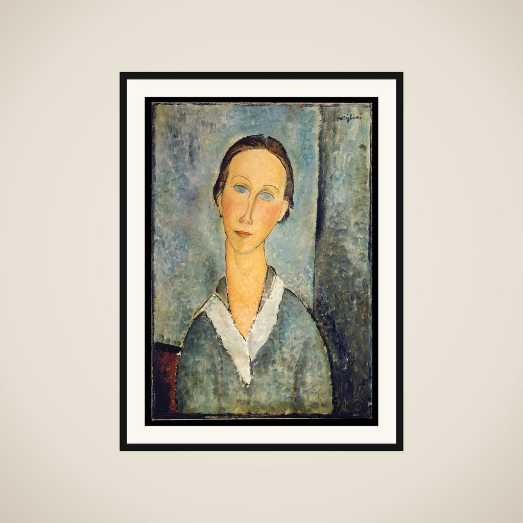 Girl in a Sailor's Blouse framed