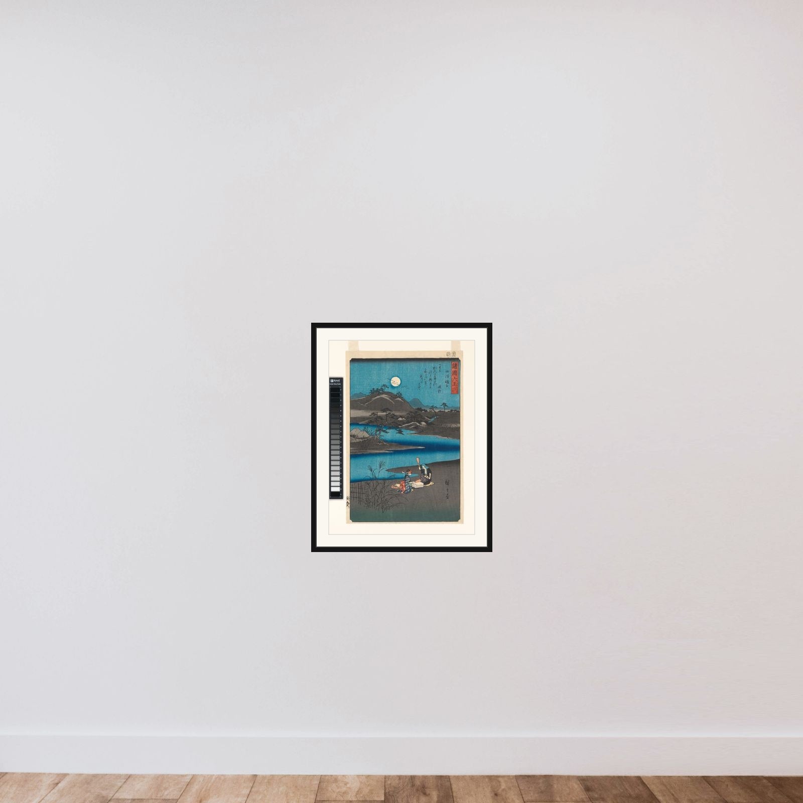 Six Jewel Rivers from Various Provinces framed — shown to scale