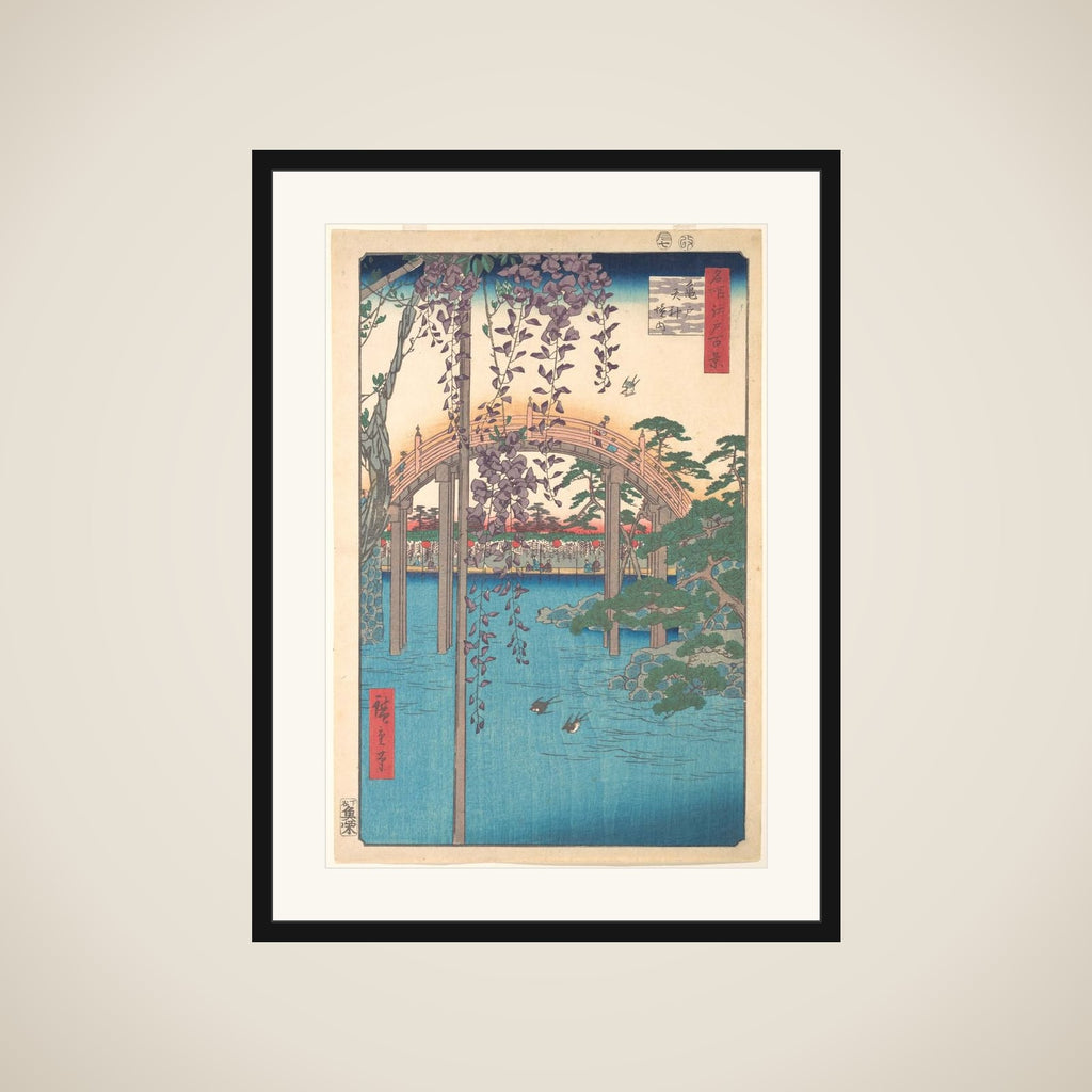 In the Kameido Tenjin Shrine Compound framed