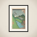 Shohei Bridge, Seido Temple and Kanda River framed